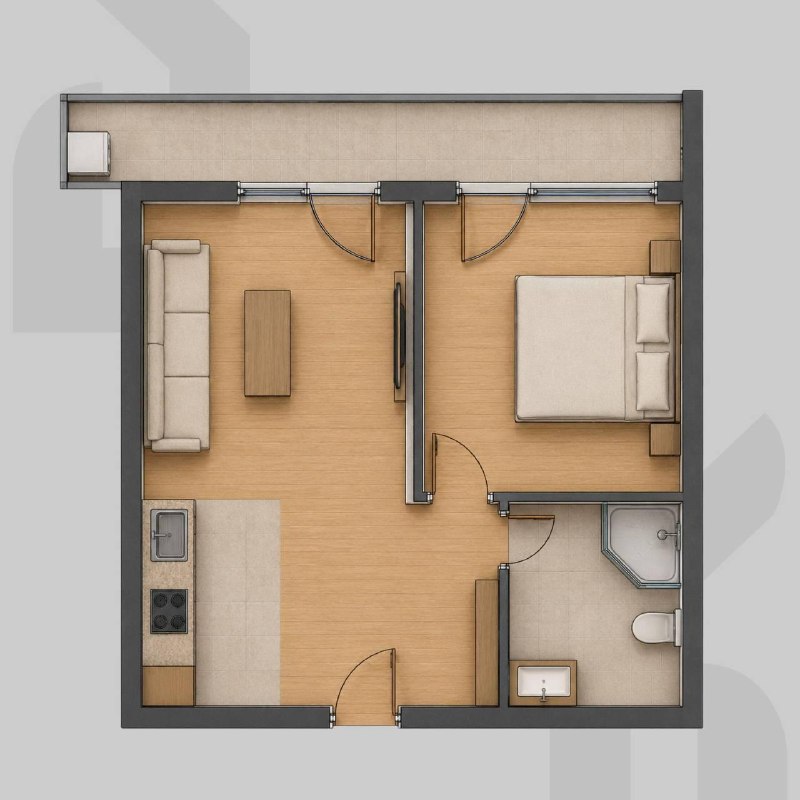 Продаётся 1-bedroom в Prime Residence в 5 минутах от моря с видом на горы — фото 5