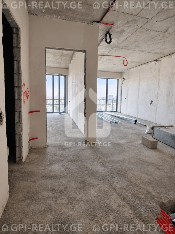 Продаётся 1-bedroom в Calligraphy Towers с видом на горы и белым каркасом — фото 2